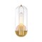 Designers Fountain Skylar 5.25 in. 1-Light Brushed Gold Wall Sconce Light with Clear Glass Shade for Bathrooms D332M-WS-BG - alternate 1